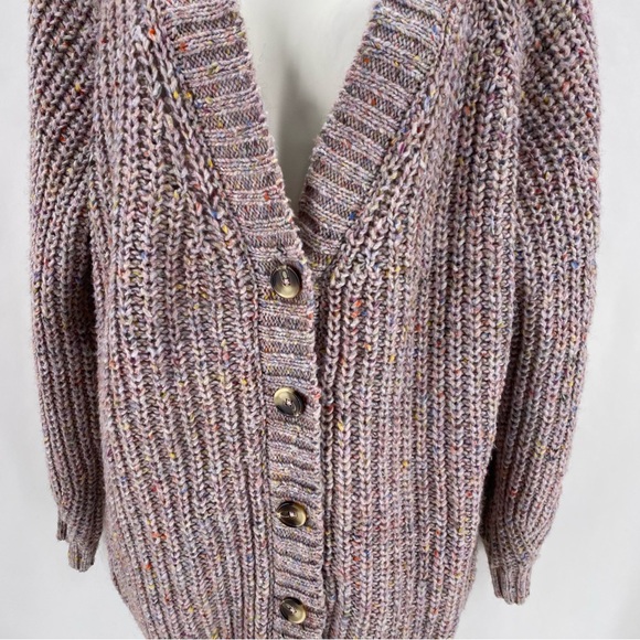 Falls Creek lavender knit cardigan - Picture 4 of 12